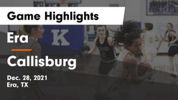 Era  vs Callisburg  Game Highlights - Dec. 28, 2021