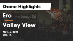 Era  vs Valley View  Game Highlights - Nov. 3, 2023