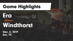 Era  vs Windthorst  Game Highlights - Dec. 3, 2019