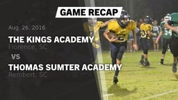 Recap: The Kings Academy vs. Thomas Sumter Academy 2016