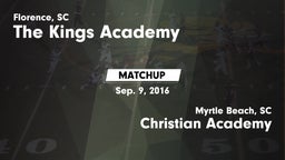 Matchup: The Kings Academy vs. Christian Academy  2016