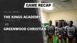 Recap: The Kings Academy vs. greenwood christian 2016