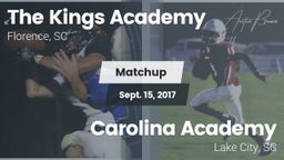 Matchup: The Kings Academy vs. Carolina Academy  2017