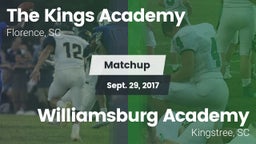 Matchup: The Kings Academy vs. Williamsburg Academy  2017