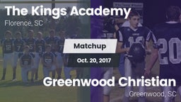 Matchup: The Kings Academy vs. Greenwood Christian  2017
