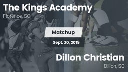 Matchup: The Kings Academy vs. Dillon Christian  2019