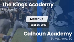 Matchup: The Kings Academy vs. Calhoun Academy  2020