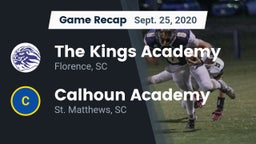 Recap: The Kings Academy vs. Calhoun Academy  2020