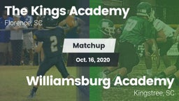 Matchup: The Kings Academy vs. Williamsburg Academy  2020