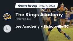 Recap: The Kings Academy vs. Lee Academy - Bishopville SC 2022