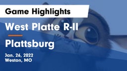 West Platte R-II  vs Plattsburg  Game Highlights - Jan. 26, 2022