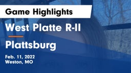 West Platte R-II  vs Plattsburg  Game Highlights - Feb. 11, 2022