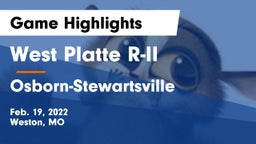 West Platte R-II  vs Osborn-Stewartsville  Game Highlights - Feb. 19, 2022