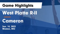 West Platte R-II  vs Cameron  Game Highlights - Jan. 14, 2023