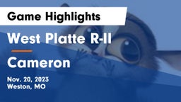 West Platte R-II  vs Cameron  Game Highlights - Nov. 20, 2023