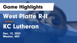 West Platte R-II  vs KC Lutheran Game Highlights - Dec. 12, 2023