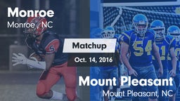 Matchup: Monroe  vs. Mount Pleasant  2016