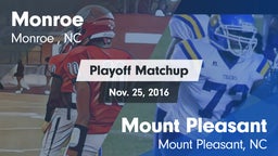 Matchup: Monroe  vs. Mount Pleasant  2016