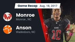 Recap: Monroe  vs. Anson  2017