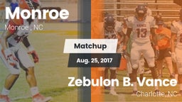 Matchup: Monroe  vs. Zebulon B. Vance  2017