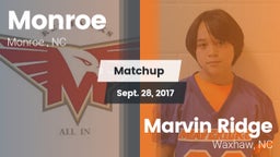 Matchup: Monroe  vs. Marvin Ridge  2017