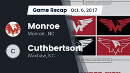 Recap: Monroe  vs. Cuthbertson  2017