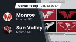 Recap: Monroe  vs. Sun Valley  2017