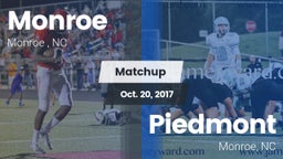 Matchup: Monroe  vs. Piedmont  2017
