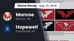 Recap: Monroe  vs. Hopewell  2018