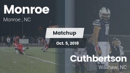 Matchup: Monroe  vs. Cuthbertson  2018