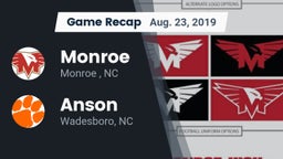 Recap: Monroe  vs. Anson  2019