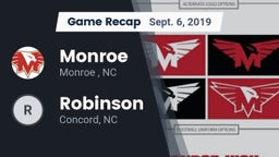 Recap: Monroe  vs. Robinson  2019