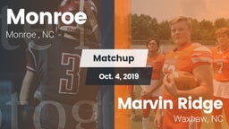 Matchup: Monroe  vs. Marvin Ridge  2019
