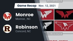 Recap: Monroe  vs. Robinson  2021