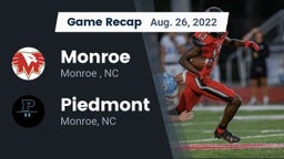Recap: Monroe  vs. Piedmont  2022