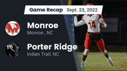 Recap: Monroe  vs. Porter Ridge  2022