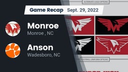 Recap: Monroe  vs. Anson  2022