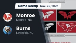 Recap: Monroe  vs. Burns  2022