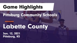 Pittsburg Community Schools vs Labette County  Game Highlights - Jan. 12, 2021