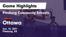 Pittsburg Community Schools vs Ottawa  Game Highlights - Jan. 15, 2021