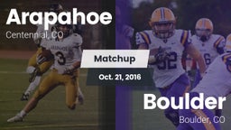 Matchup: Arapahoe  vs. Boulder  2016