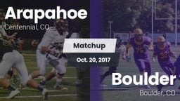 Matchup: Arapahoe  vs. Boulder  2017