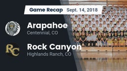 Recap: Arapahoe  vs. Rock Canyon  2018