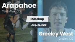 Matchup: Arapahoe  vs. Greeley West  2019