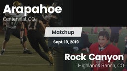 Matchup: Arapahoe  vs. Rock Canyon  2019