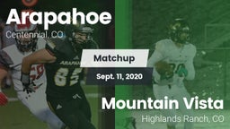 Matchup: Arapahoe  vs. Mountain Vista  2020