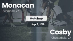 Matchup: Monacan  vs. Cosby  2016