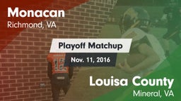 Matchup: Monacan  vs. Louisa County  2016