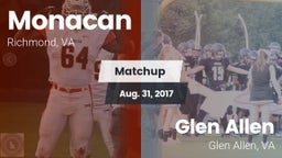 Matchup: Monacan  vs. Glen Allen  2017