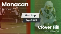 Matchup: Monacan  vs. Clover Hill  2018